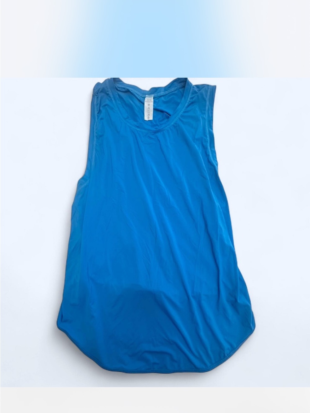 Blue Women's Sleeveless Scoop Tank Top